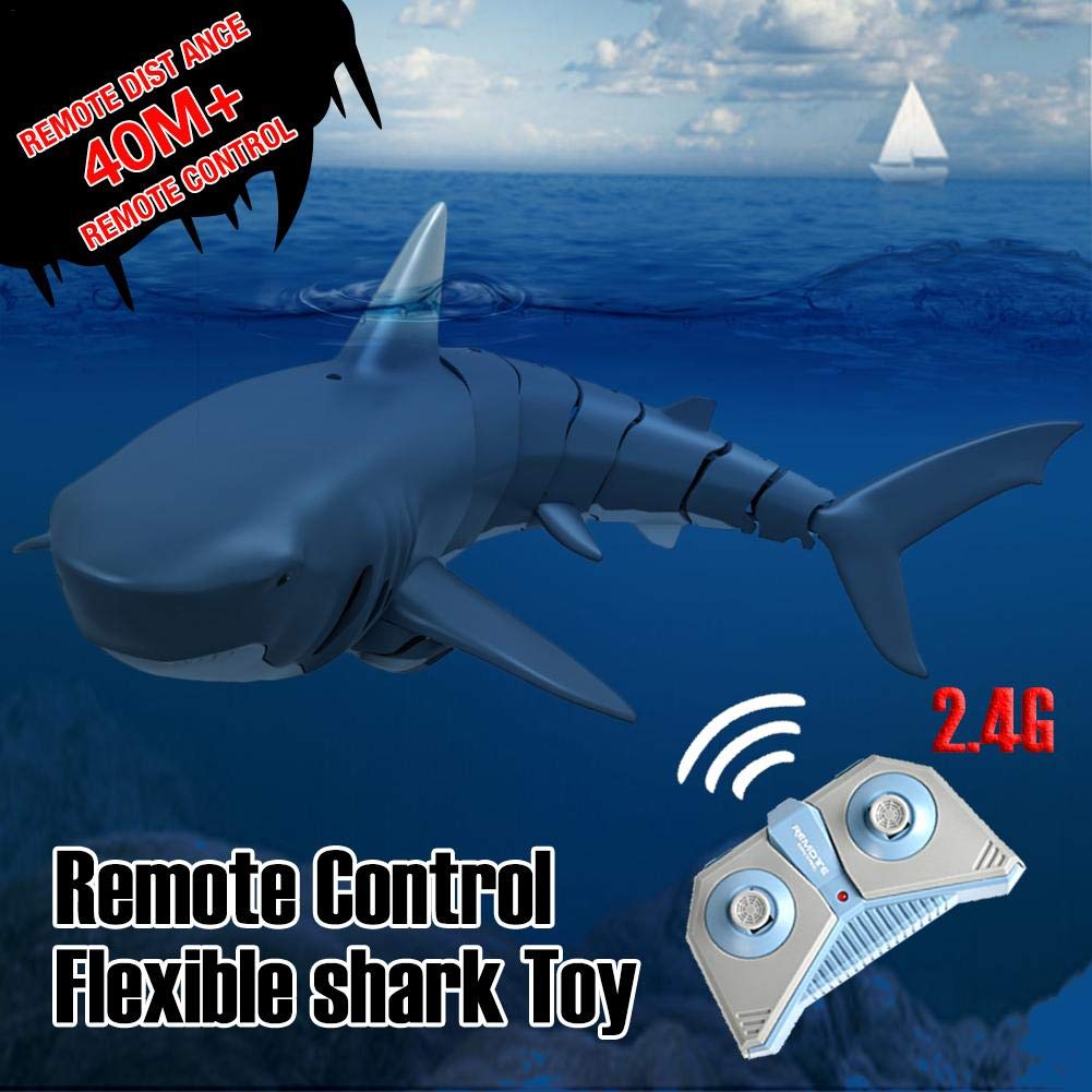 Simulation Remote Control Shark Boat for Swimming Pool, Pond, Funny Bath Toy